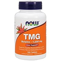 NOW TMG 1000mg, 100 Count (Pack of 2)