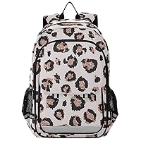 ALAZA Pink Leopard Glitter Gepard Cheetah Casual Backpack Bag Travel Knapsack Bags