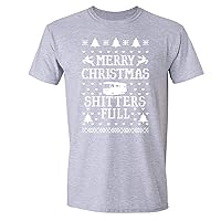 Men's Shitters Full Griswold Ugly Christmas Crewneck Short Sleeve T-Shirt