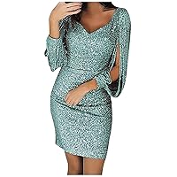 Women's Classy Outfits Fashion Sexy Solid Color Leeveless Short Mini Dress Cocktail, S-3XL