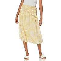 Vince Women's Wheat Tiered Skirt, Balm, Extra Large