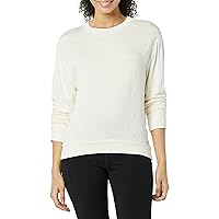 Andrew Marc Women's High-Low Rayon Fleece Flocked Pullover