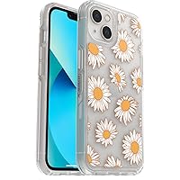 OtterBox iPhone 13 (ONLY) Symmetry Series Case - VINTAGE DAISY, ultra-sleek, wireless charging compatible, raised edges protect camera & screen