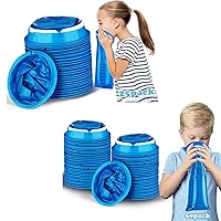 25 Pack Kids Throw up Bags and 800ml 60 Pack Kids Vomit Bags Disposable