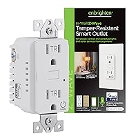 700 Series Z-Wave Plus Smart Receptacle, Works with Alexa, Google Assistant, Tamper-Resistant, Z-Wave Outlet, Always On Outlet, Hub Required, Smart Outlet, Lamps, Small Appliances, 58449