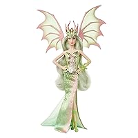 Signature Mythical Muse Fantasy Dragon Empress Doll, 15-in, Collectible, with Pastel-Colored Hair and Wings