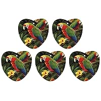 Car Air Fresheners 6 Pcs Hanging Air Freshener for Car Tropical Parrot Aromatherapy Tablets Hanging Fragrance Scented Card for Car Rearview Mirror Accessories Scented Fresheners for Bedroom Bathroom