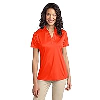 Port Authority Ladies Silk Touch Performance Polo. L540 Steel Grey