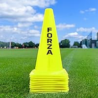 FORZA Large Training Cones - Pack of 10 with 3 Size Options for Optimal Training Sessions