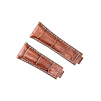 Ewatchparts LEATHER WATCHBAND STRAP FOR ROLEX DAYTONA 16518 16519 116520 116523 MED BROWN WS
