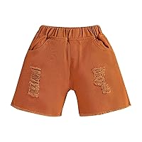 Lightweight Shorts Women Solid Color Shorts Summer Casual Ripped Shorts Active with Pockets Little Girls