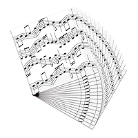 Beistle 16 Piece Music Notes Paper Beverage Napkins 50's Theme Rock and Roll Tableware For 1950’s Party Awards Night Decorations, White/Black, 5 x 5 inches