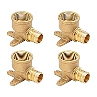 SUNGATOR PEX 3/4 Inch x 3/4 Inch Female NPT Drop Ear Elbow, from PEX to Threaded Pipe (4-Pack)