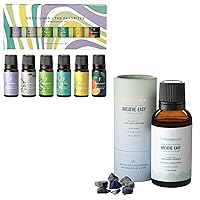 Essential Oil Set for Diffuser, Set of 6, Aromatherapy Diffuser Oil Scents for Home, Folkulture Essential Oil Blends, 100% Pure & Natural 1 Fl. Oz.