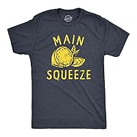 Mens Main Squeeze T Shirt Funny Best Friend Lemon Joke Tee for Guys