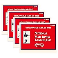 Mahjongg Card 2024, Mahjong Card Official Standard Hand and Large Print Mahjong Scorecard, Mahjong Scorecard - Pack of 4