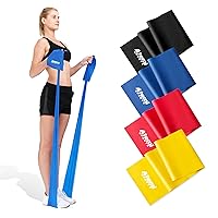 Exercise Bands for Physical Therapy | Resistance Band for Fitness, Yoga, Pilates | Long Resistance Bands for Working Out | Elastic Band for Exercise | Stretch Band