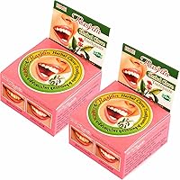 2 Pcs. of Ras Yan Herbal Clove Concentrated Toothpaste in Round Box 25 Gram. Original from Thailand.