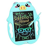 Toddler Boy Toys Age 2 3 4, 10 Inch LCD Writing Tablet for Kids, Cute Piggy Doodle Board Drawing Pad Christmas Birthday Gifts, Drawing Tablets for Boys Girls 2 3 4 5 Years Old,Blue