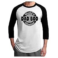 Worlds Greatest Dad BOD Adult Raglan Shirt