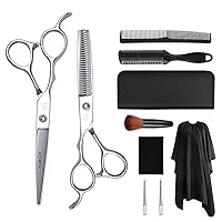 10 pcs Left-handed scissors hairdressing scissors flat scissors wholesale hairdressing scissors barber left-handed hair cutting tool set