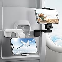 2 Pack Universal Airplane Phone Stand Holder, Klearlook 360 Degree Rotation Travel Essentials Phone Mount for Desk, Handsfree Flexible Travel Accessories for Flying, Valentines Day Gift for Couple