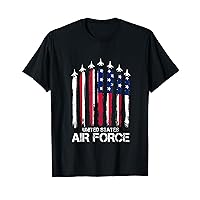 Air Force US Veterans American Flag 4th of July Patriotic T-Shirt