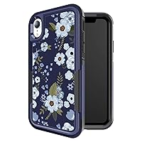 for iPhone XR Case, Shockproof with Heavy Duty Protective Cover (Cute Floral)