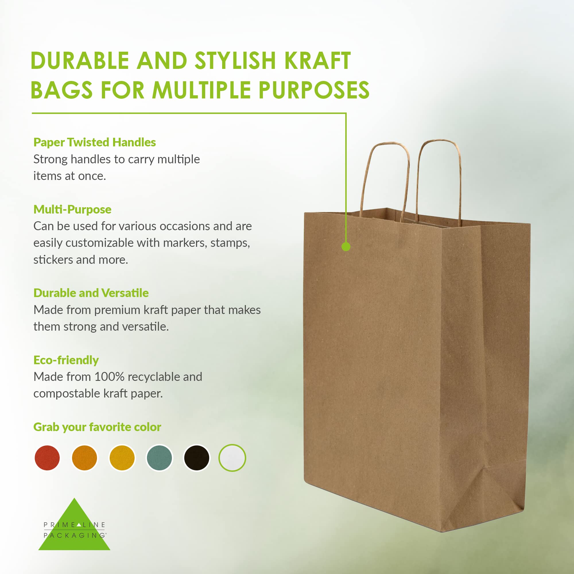 Brown paper poly bags Kraft Laminated woven Bags