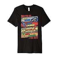 Justice League A True Hero Father's Day Dad Premium T-Shirt