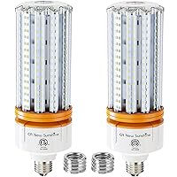 1000W Equivalent LED Corn Bulb, Led Corn light bulbs 15000 Lumen 5000K Daylight White Lamp,E26/E39 Medium Mogul Base,2-Pack 100W Large Area Lights For Outdoor Indoor Garage Warehouse High Bay Lighting