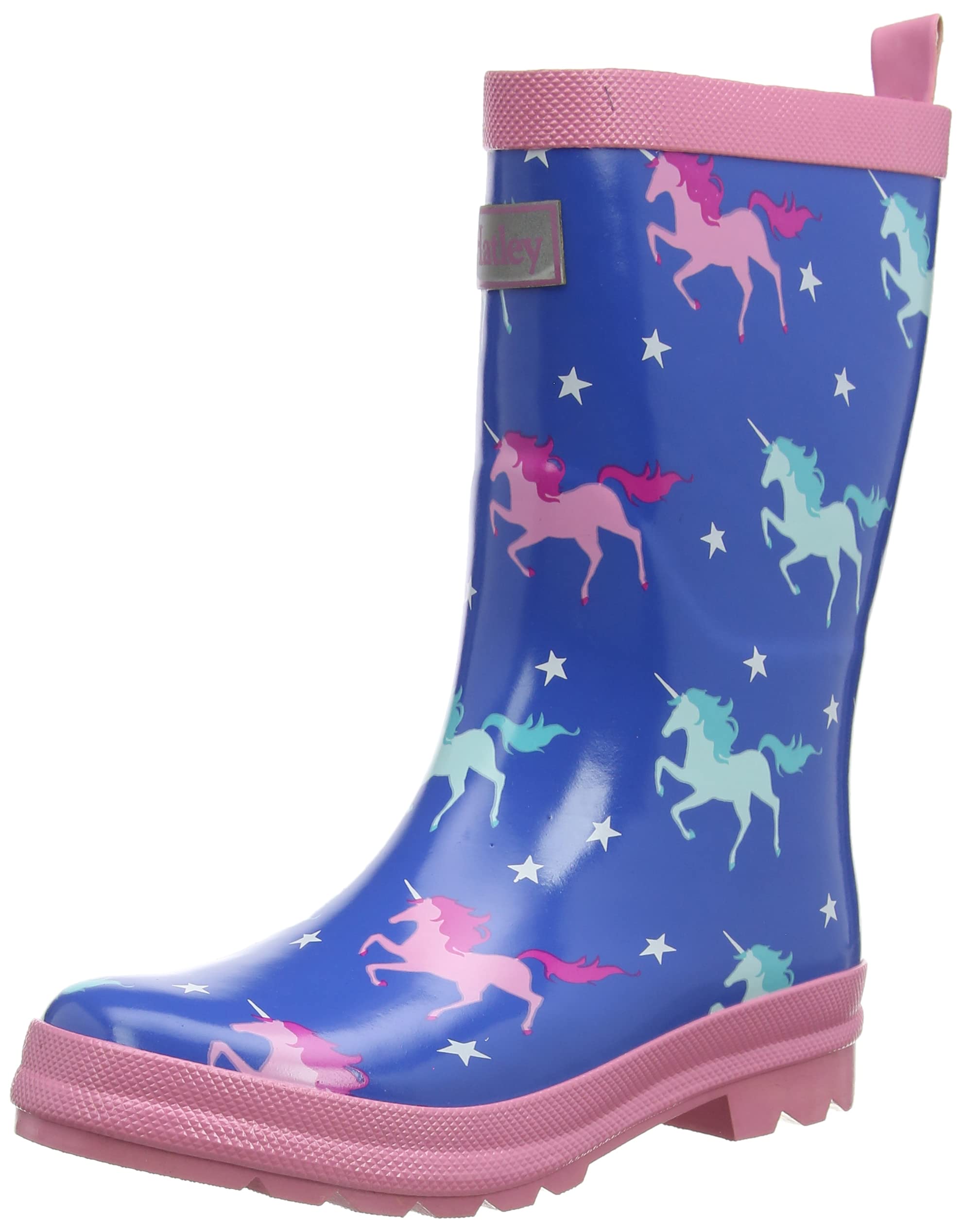 Hatley Girls Rain Boot, Twinkle Unicorns, 4 Toddler