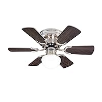 Westinghouse Ceiling Fan Petite Nickel 76 cm with Light