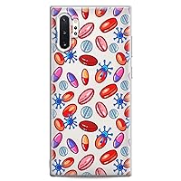TPU Case Replacement for Samsung Galaxy J8 J7 Max Cover J6 Plus J5 J4 J3 Pro J2 Flexible Silicone Medicine Science Print Blood Cells Clear Doctor Design Slim fit Lightweight Organs Soft