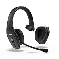 BlueParrott S650-XT Bluetooth – 2-in-1 Convertible Stereo to Mono Headset with Activated Noise Cancellation, Extended Wireless Range and IP54-Rated Protection, Black