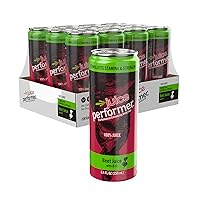 Juice Performer Beet Juice With Vitamin B12 - Natural Pre-Workout Beetroot Juice For Boosting Stamina & Strength - Vegetable Juice with B12 Energy Booster - Superfood 8.4 Fl.Oz. (12 Pk) Vegan