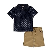 Boys' 2-Piece Anchor Shorts Set Outfit