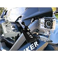 Black Front Left Bracket Holder Cam Camera Mount Fits for BMW R 1200 GS R1200GS 2013-2016 BMW R1200GS Adv Motorrad Gopro 4 5