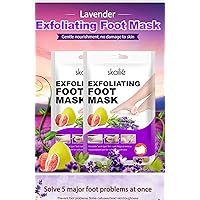 Foot Peel Mask Exfoliator Peel Off Calluses Dead Skin Callus Remover，Baby Soft Smooth Touch Feet-Men Women (Lavender)