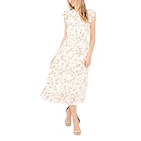 CeCe Midi Dress with Smocked Waist
