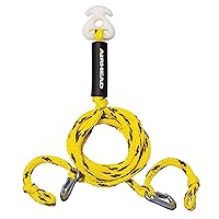Airhead Heavy Duty Tow Harness for 1-4 Rider Towable Tubes, Water Skis, Wakesurf Boards and Wakeboards, 16-Feet