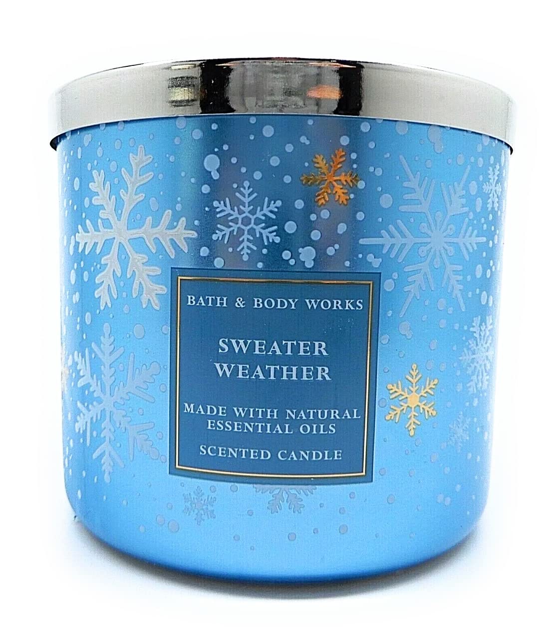 Bath and Body Works Sweater Weather 3 Wick Scented Candle