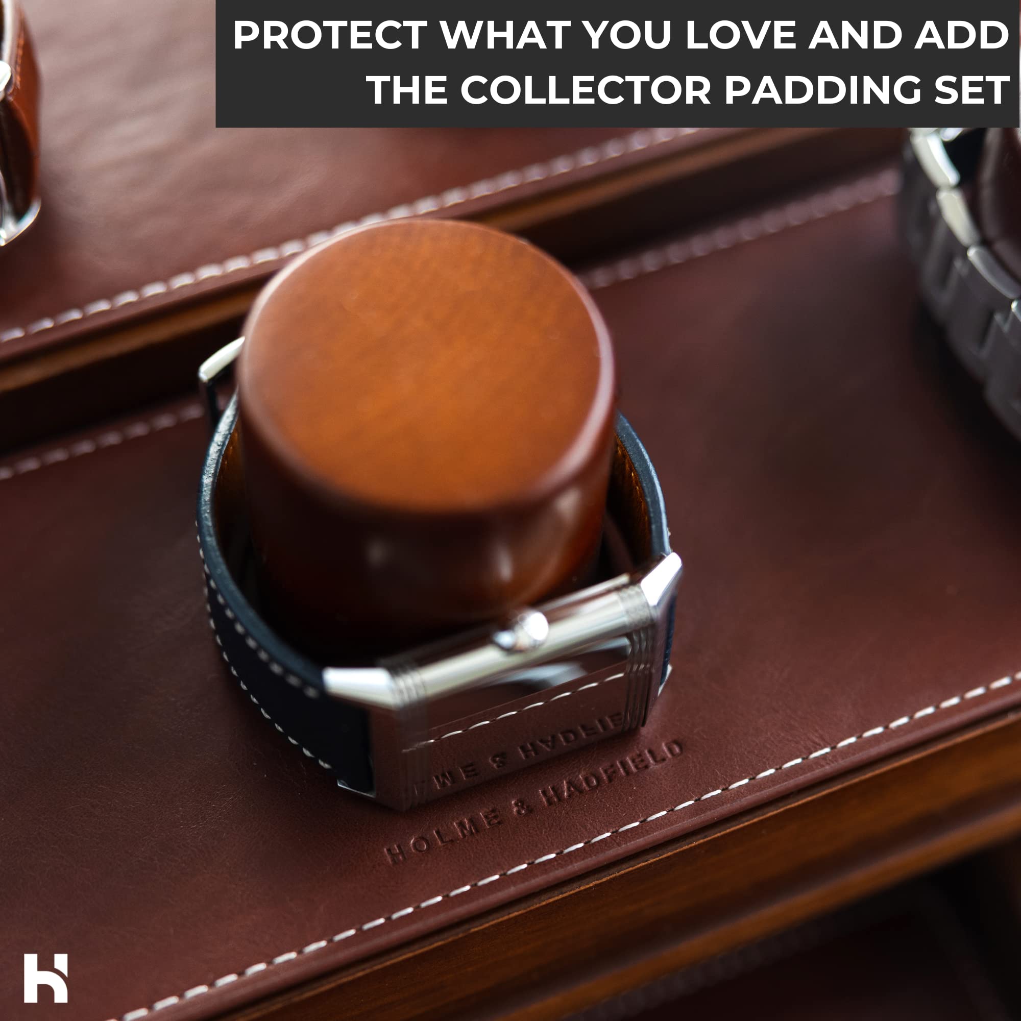 Holme & Hadfield The Collector with Vegan Leather Padding for Extra Protection and Luxurious Finish – Lifetime Assurance Included