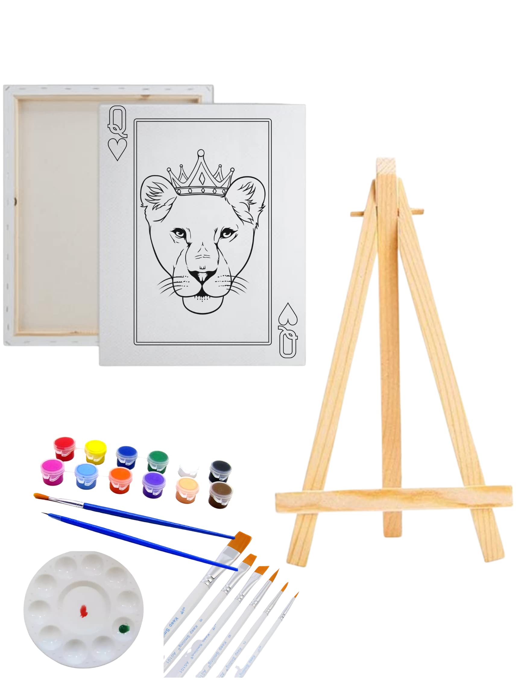 Essenburg Pre Drawn Canvas Paint Kit, Adult & Teen Sip and Paint Party  Favor