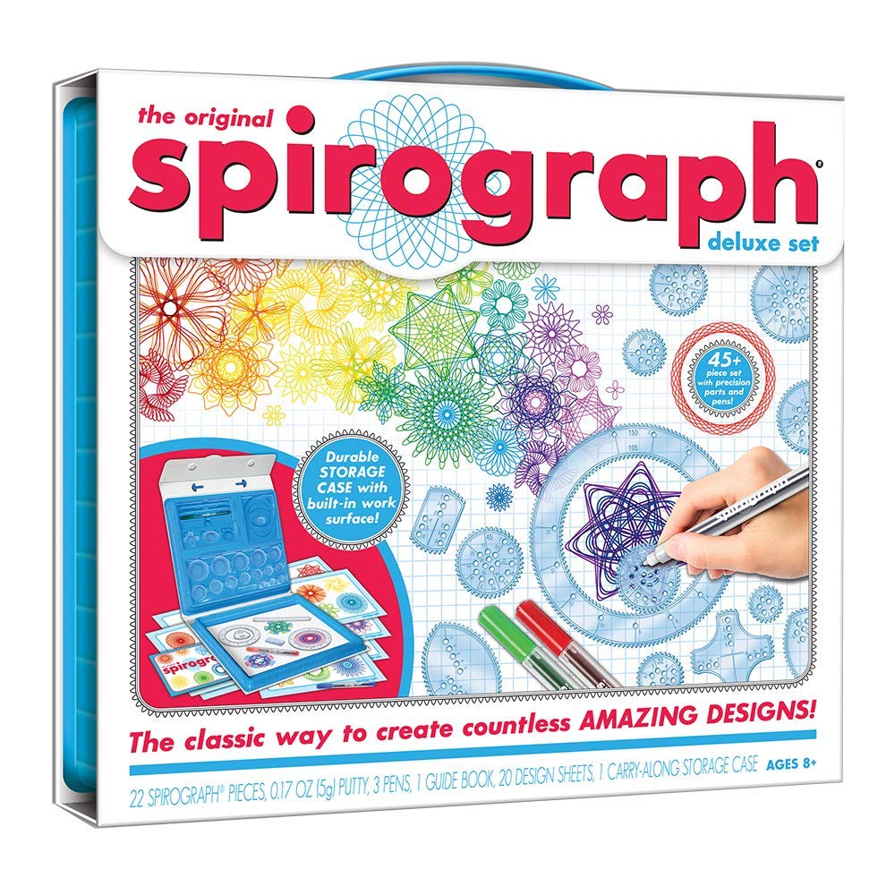 Spirograph — Deluxe Set — Art Drawing Kit — The Classic Way to Make Countless Amazing Designs — For Ages 8+