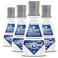 Crest ProHealth Advanced Mouthwash, Alcohol Free, Extra Whitening, Energizing Mint Flavor, 16 fl oz (Pack of 4)