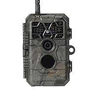 P80 Pro Trail Camera WiFi Bluetooth, Game Camera with 48MP 1296p, No Glow Night Vision, Motion Activated, Waterpoof