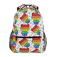 ALAZA Rainbow Colored Bears Travel Laptop Backpack Bookbags for College Student