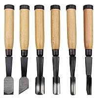 Mikisyo Power Grip Carving Tools, 7 Piece Set (Japan Import