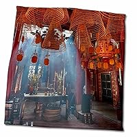 3dRose Incense coils Inside Ong Pagoda, Can THO, Mekong Delta, Vietnam - Towels (twl-277053-3)